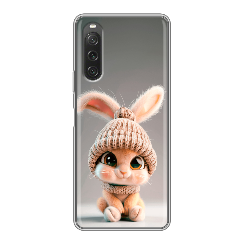 Силиконовый чехол на Sony Xperia 10 V с принтом Кролик Силиконовый чехол на Sony Xperia 10 V с принтом Кролик
