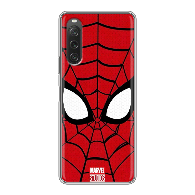 Силиконовый чехол на Sony Xperia 10 V с принтом человек паук spiderman Силиконовый чехол на Sony Xperia 10 V с принтом человек паук spiderman