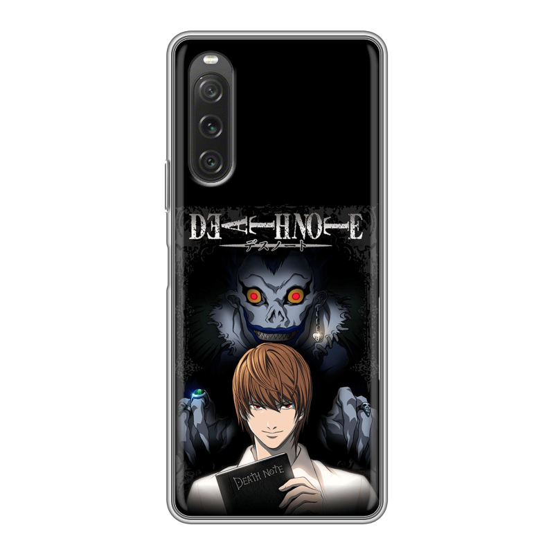 Силиконовый чехол на Sony Xperia 10 V с принтом Death note Тетрадь смерти Силиконовый чехол на Sony Xperia 10 V с принтом Death note Тетрадь смерти