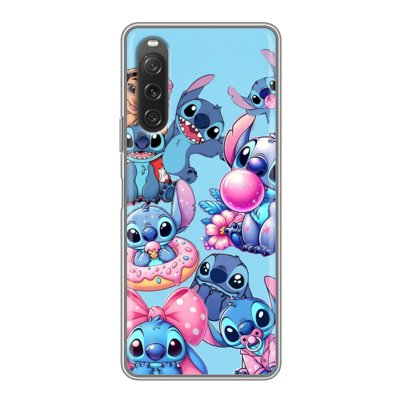 Силиконовый чехол на Sony Xperia 10 V с принтом Лило и Стич Силиконовый чехол на Sony Xperia 10 V с принтом Лило и Стич