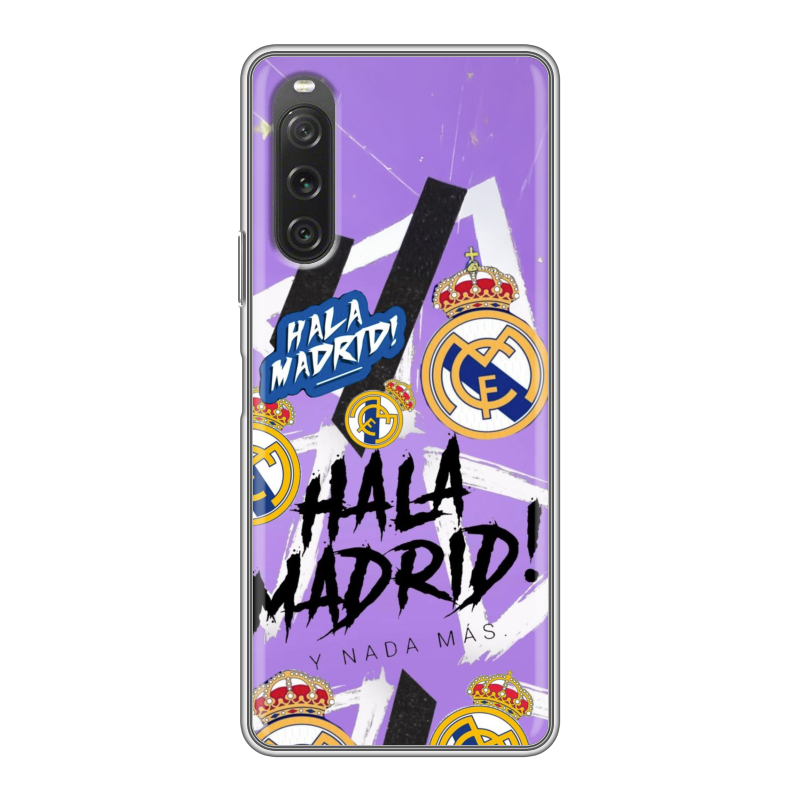 Силиконовый чехол на Sony Xperia 10 V с принтом Real Madrid Реал Мадрид Силиконовый чехол на Sony Xperia 10 V с принтом Real Madrid Реал Мадрид