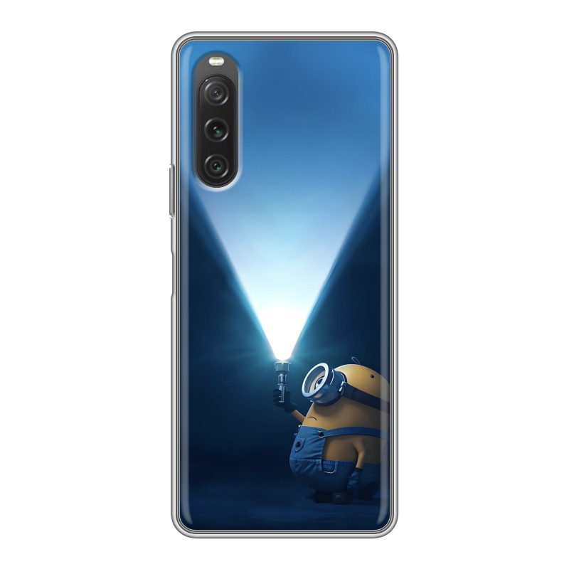 Силиконовый чехол на Sony Xperia 10 V с принтом Миньоны Силиконовый чехол на Sony Xperia 10 V с принтом Миньоны