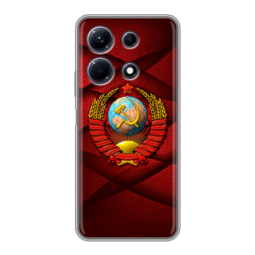Силиконовый чехол на Infinix Note 30 с принтом Герб СССР Силиконовый чехол на Infinix Note 30 с принтом Герб СССР