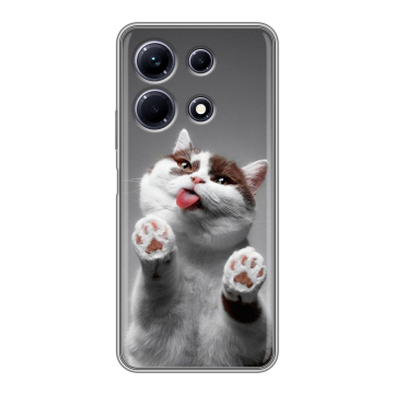 Силиконовый чехол на Infinix Note 30 с принтом Коты Силиконовый чехол на Infinix Note 30 с принтом Коты