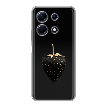 Силиконовый чехол на Infinix Note 30 с принтом Черная клубника Силиконовый чехол на Infinix Note 30 с принтом Черная клубника