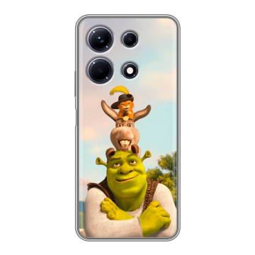 Силиконовый чехол на Infinix Note 30 с принтом Шрек Shrek