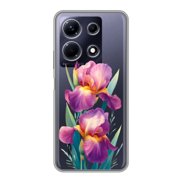 Силиконовый чехол на Infinix Note 30 с принтом Цветы орхидеи