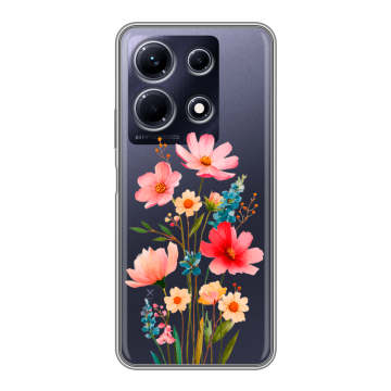 Силиконовый чехол на Infinix Note 30 с принтом Цветы