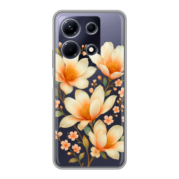 Силиконовый чехол на Infinix Note 30 с принтом Цветы
