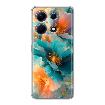 Силиконовый чехол на Infinix Note 30 с принтом Цветы