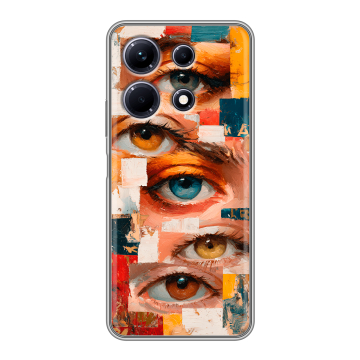 Силиконовый чехол на Infinix Note 30 с принтом Модный принт