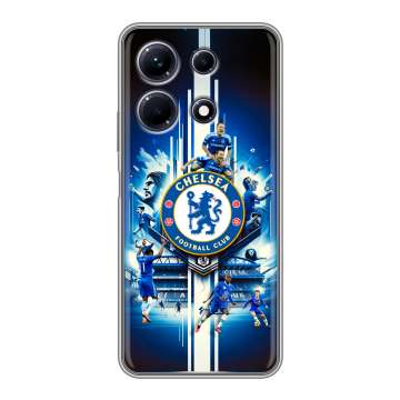 Силиконовый чехол на Infinix Note 30 с принтом Chelsea Челси Силиконовый чехол на Infinix Note 30 с принтом Chelsea Челси