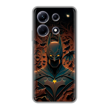 Силиконовый чехол на Infinix Note 30 с принтом Batman Бэтмен Силиконовый чехол на Infinix Note 30 с принтом Batman Бэтмен