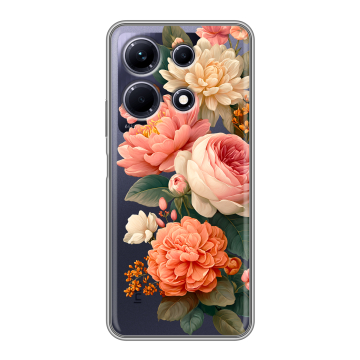 Силиконовый чехол на Infinix Note 30 с принтом цветы Силиконовый чехол на Infinix Note 30 с принтом цветы