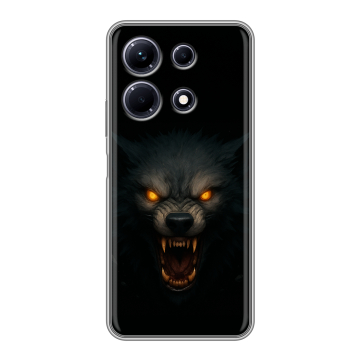 Силиконовый чехол на Infinix Note 30 с принтом Волк Силиконовый чехол на Infinix Note 30 с принтом Волк