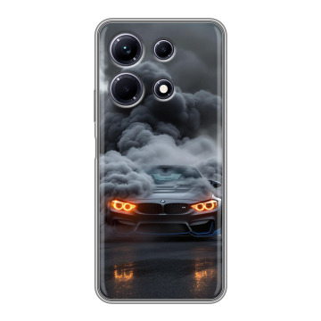 Силиконовый чехол на Infinix Note 30 с принтом BMW БМВ