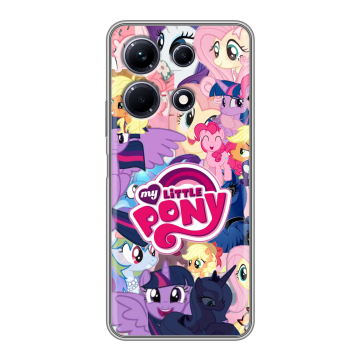 Силиконовый чехол на Infinix Note 30 с принтом My little pony Дружба чудо Силиконовый чехол на Infinix Note 30 с принтом My little pony Дружба чудо