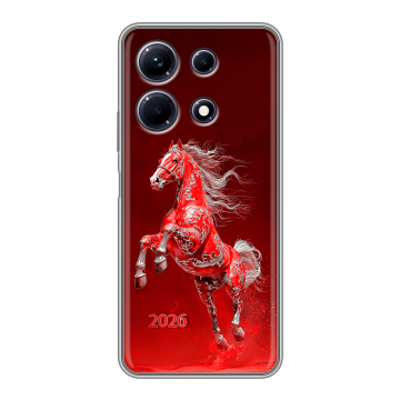 Силиконовый чехол на Infinix Note 30 с принтом Новый год Силиконовый чехол на Infinix Note 30 с принтом Новый год