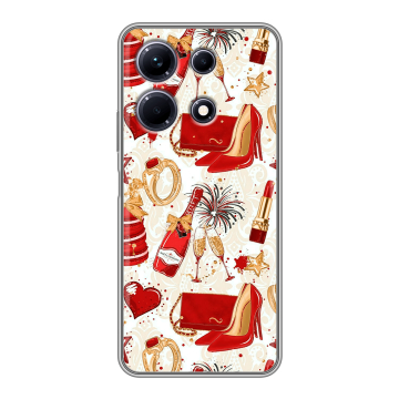 Силиконовый чехол на Infinix Note 30 с принтом Новый год Силиконовый чехол на Infinix Note 30 с принтом Новый год