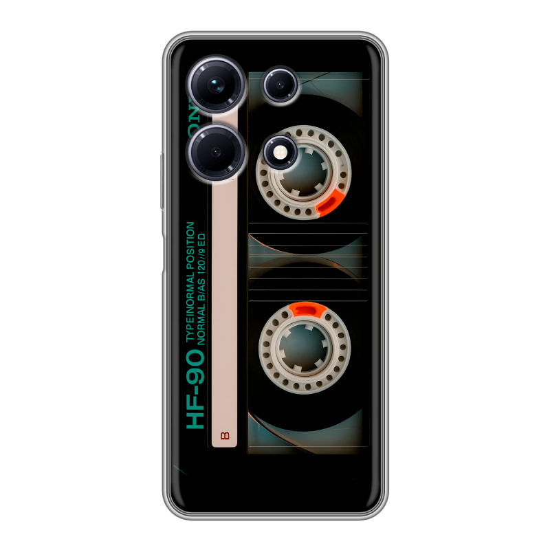 Силиконовый чехол на Infinix Note 30 с принтом Кассета Силиконовый чехол на Infinix Note 30 с принтом Кассета