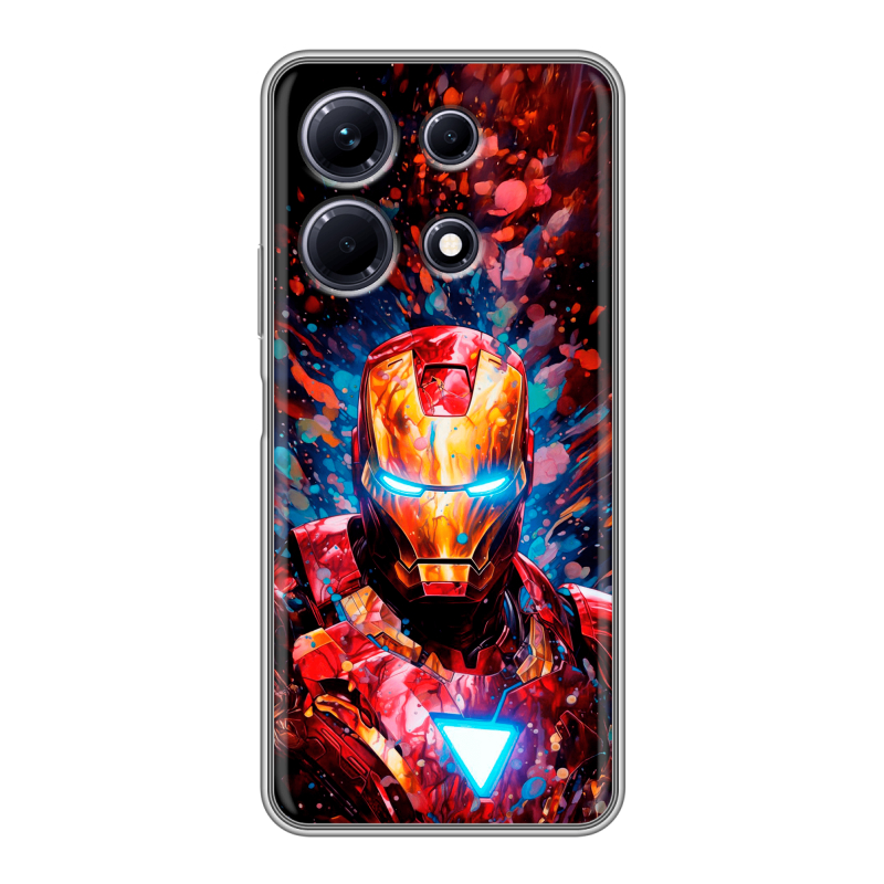 Силиконовый чехол на Infinix Note 30 с принтом Железный человек Ironman Силиконовый чехол на Infinix Note 30 с принтом Железный человек Ironman