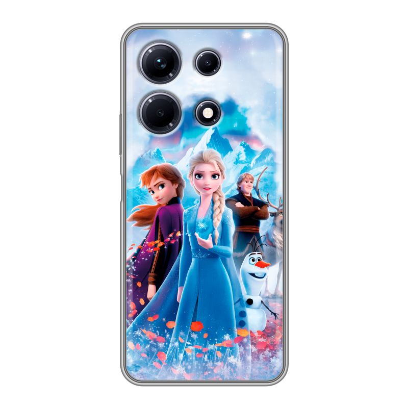 Силиконовый чехол на Infinix Note 30 с принтом Холодное сердце Frozen Силиконовый чехол на Infinix Note 30 с принтом Холодное сердце Frozen