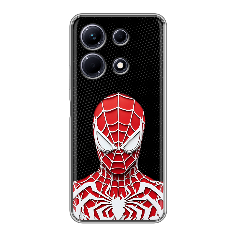 Силиконовый чехол на Infinix Note 30 с принтом человек паук spiderman Силиконовый чехол на Infinix Note 30 с принтом человек паук spiderman