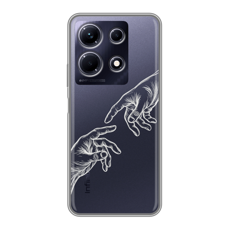 Силиконовый чехол на Infinix Note 30 с принтом Сотворение мира Силиконовый чехол на Infinix Note 30 с принтом Сотворение мира