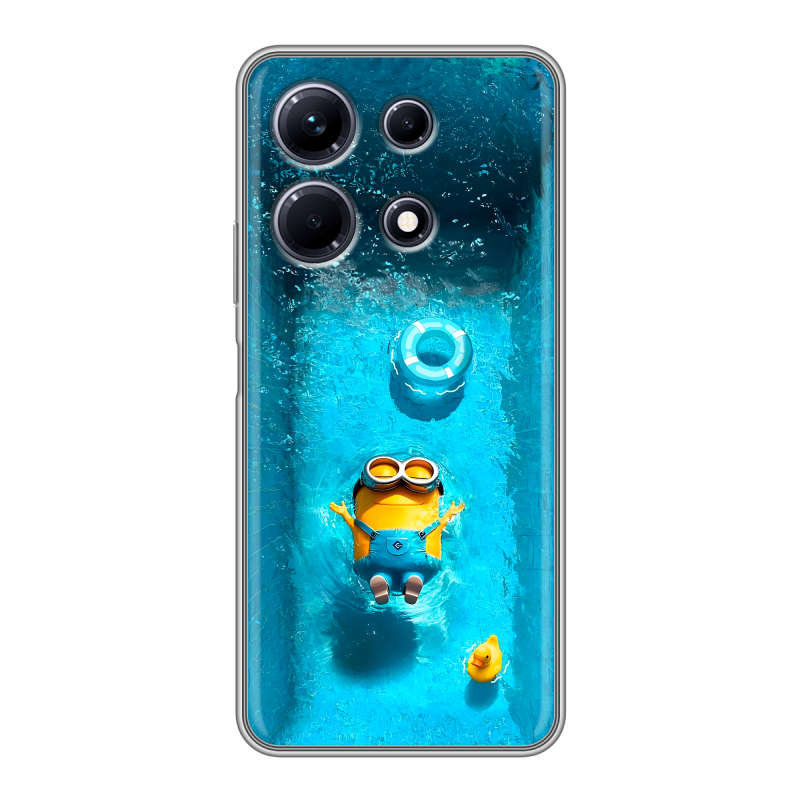Силиконовый чехол на Infinix Note 30 с принтом Миньоны Силиконовый чехол на Infinix Note 30 с принтом Миньоны