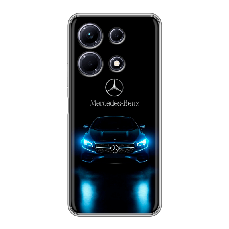 Силиконовый чехол на Infinix Note 30 с принтом Mercedes Мерседес Силиконовый чехол на Infinix Note 30 с принтом Mercedes Мерседес