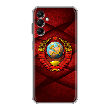 Силиконовый чехол на Samsung Galaxy M14 5G с принтом Герб СССР Силиконовый чехол на Samsung Galaxy M14 5G с принтом Герб СССР
