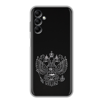 Силиконовый чехол на Samsung Galaxy M14 5G с принтом Герб России Силиконовый чехол на Samsung Galaxy M14 5G с принтом Герб России