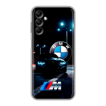 Силиконовый чехол на Samsung Galaxy M14 5G с принтом БМВ BMW Силиконовый чехол на Samsung Galaxy M14 5G с принтом БМВ BMW