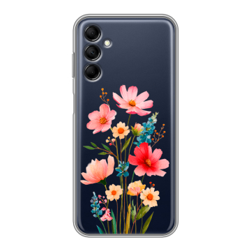 Силиконовый чехол на Samsung Galaxy M14 5G с принтом Цветы
