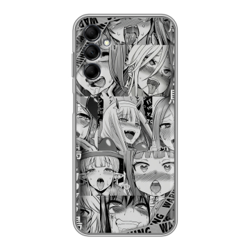 Силиконовый чехол на Samsung Galaxy M14 5G с принтом Ahegao Ахегао Аниме