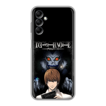 Силиконовый чехол на Samsung Galaxy M14 5G с принтом Death note Тетрадь смерти