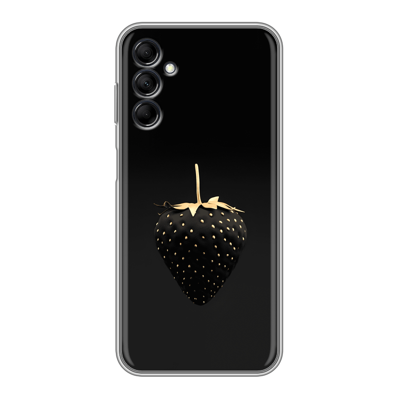 Силиконовый чехол на Samsung Galaxy M14 5G с принтом Черная клубника Силиконовый чехол на Samsung Galaxy M14 5G с принтом Черная клубника