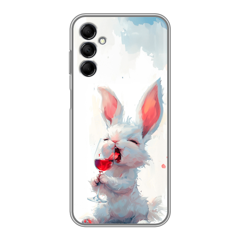 Силиконовый чехол на Samsung Galaxy M14 5G с принтом кролик зайчик Силиконовый чехол на Samsung Galaxy M14 5G с принтом кролик зайчик