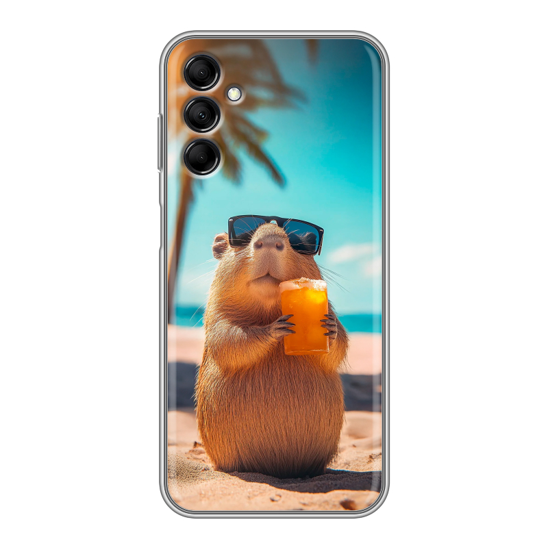Силиконовый чехол на Samsung Galaxy M14 5G с принтом Капибара Силиконовый чехол на Samsung Galaxy M14 5G с принтом Капибара
