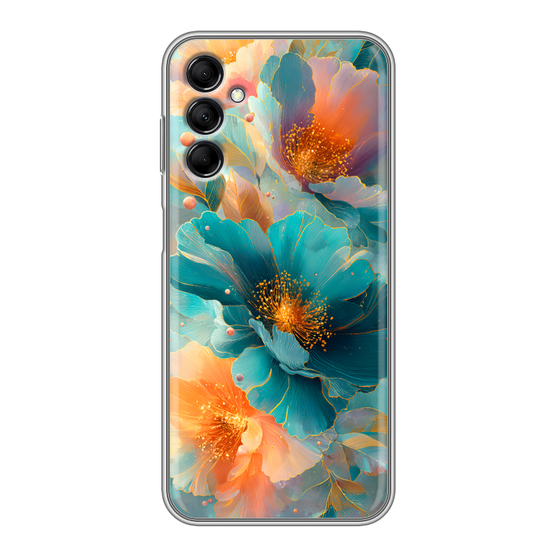Силиконовый чехол на Samsung Galaxy M14 5G с принтом Цветы Силиконовый чехол на Samsung Galaxy M14 5G с принтом Цветы