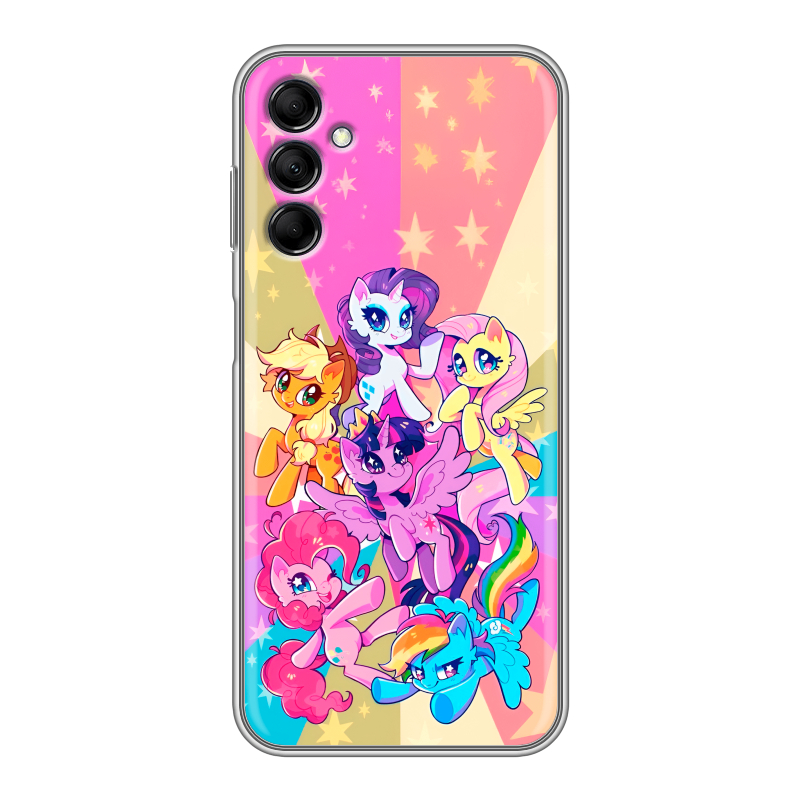 Силиконовый чехол на Samsung Galaxy M14 5G с принтом My little pony Дружба чудо Силиконовый чехол на Samsung Galaxy M14 5G с принтом My little pony Дружба чудо