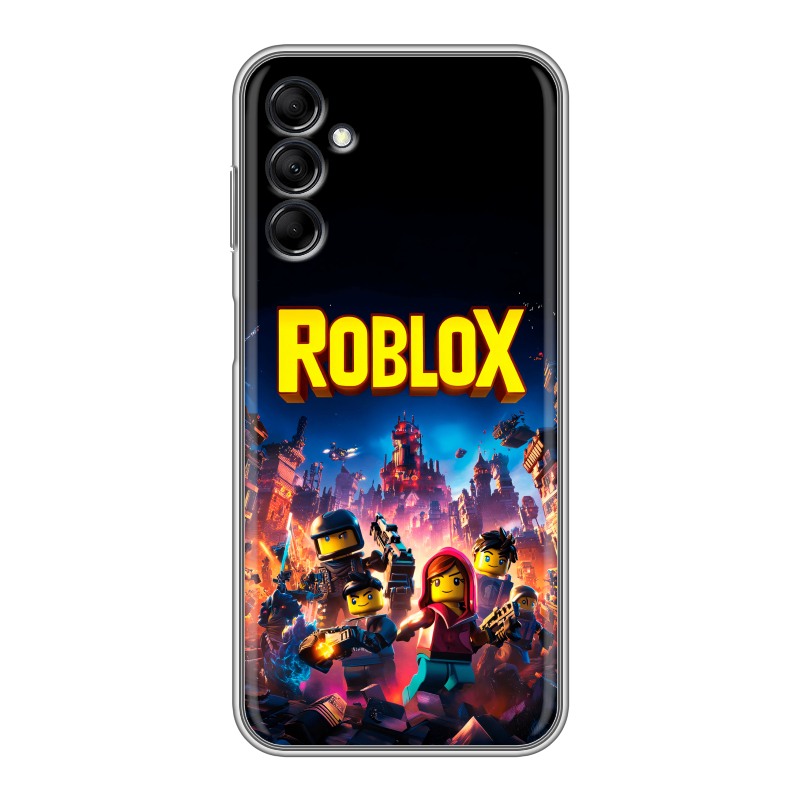 Силиконовый чехол на Samsung Galaxy M14 5G с принтом Roblox Роблокс Силиконовый чехол на Samsung Galaxy M14 5G с принтом Roblox Роблокс