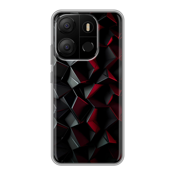 Силиконовый чехол на Tecno Pop 7 с принтом Абстракция
