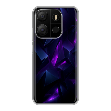 Силиконовый чехол на Tecno Pop 7 с принтом Абстракиция