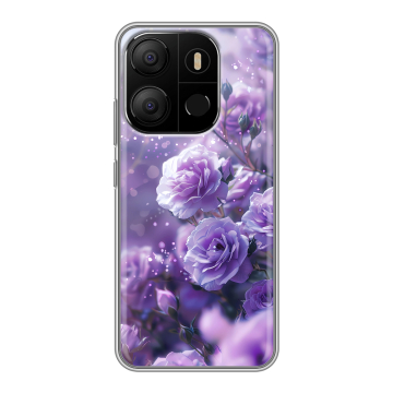 Силиконовый чехол на Tecno Pop 7 с принтом Розы цветы Силиконовый чехол на Tecno Pop 7 с принтом Розы цветы