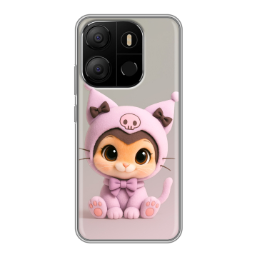 Силиконовый чехол на Tecno Pop 7 с принтом Куроми Kuromi 