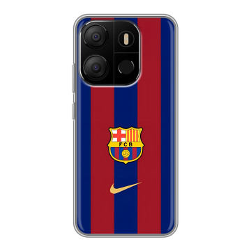 Силиконовый чехол на Tecno Pop 7 с принтом Барселона Barcelona