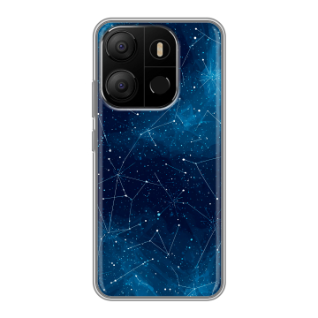 Силиконовый чехол на Tecno Pop 7 с принтом Космос звезды Силиконовый чехол на Tecno Pop 7 с принтом Космос звезды