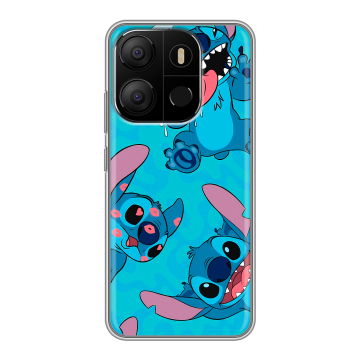 Силиконовый чехол на Tecno Pop 7 с принтом Лило и Стич