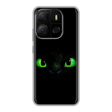 Силиконовый чехол на Tecno Pop 7 с принтом Как приручить дракона